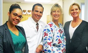Mecedes, Dr. Vincent, Nurse Liz and Donna